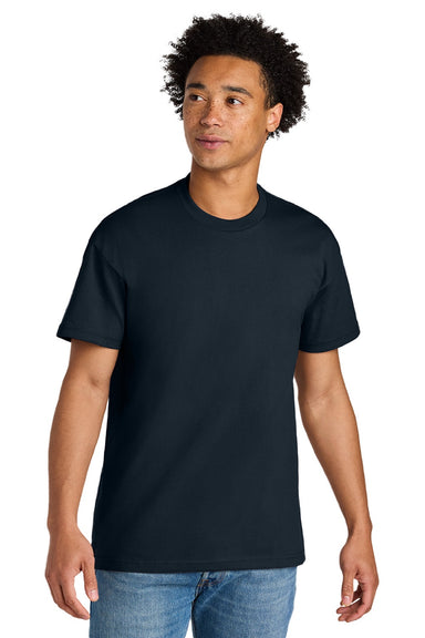Next Level NL7200 Mens Short Sleeve Crewneck T-Shirt Midnight Navy Blue Model Front