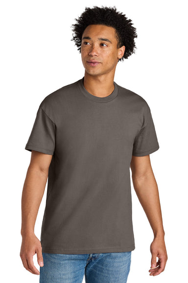 Next Level NL7200 Mens Short Sleeve Crewneck T-Shirt Shiitake Grey Model Front