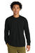 Next Level NL7211 Mens Long Sleeve Crewneck T-Shirt Black Model Front