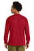 Next Level NL7211 Mens Long Sleeve Crewneck T-Shirt Red Model Back