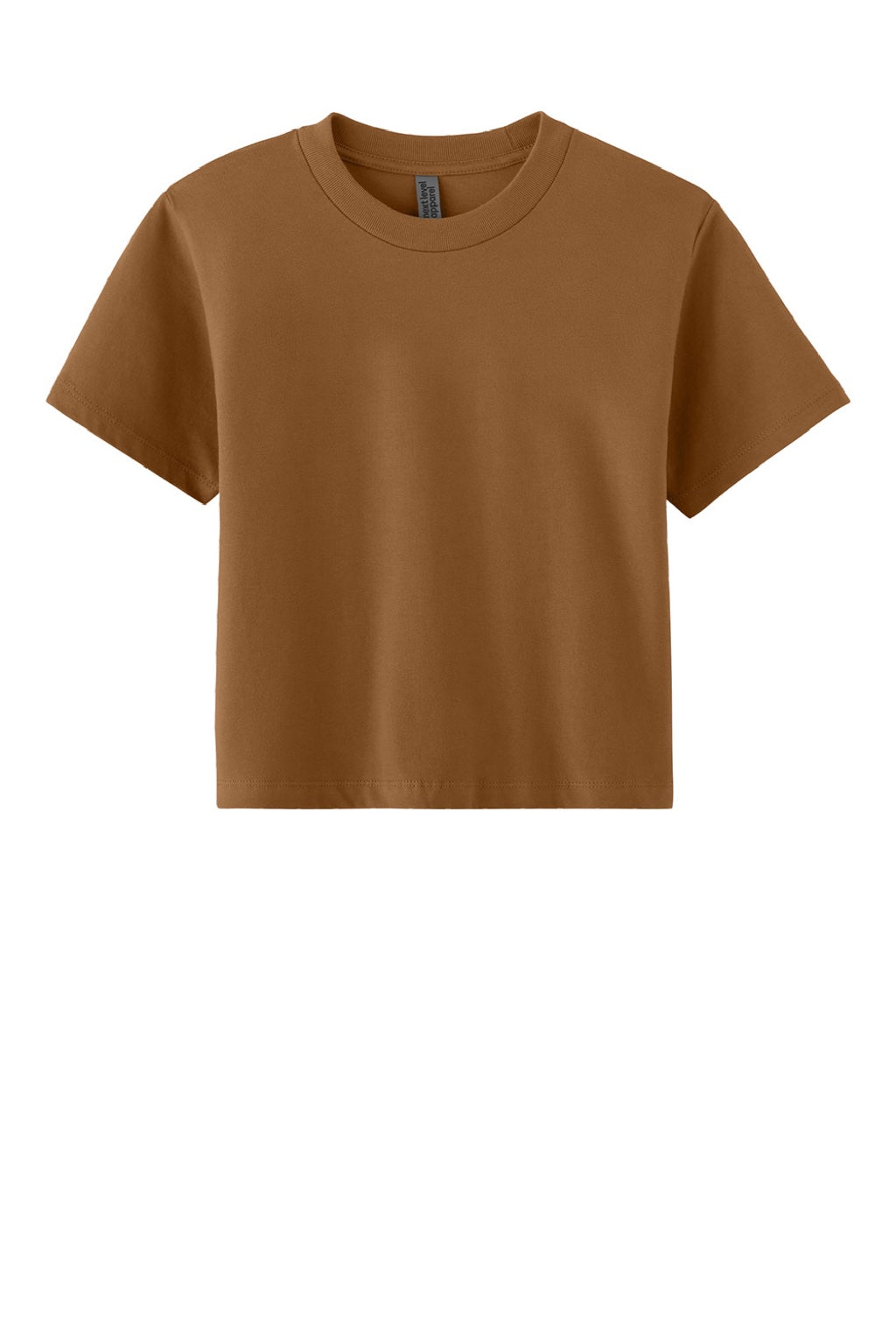 Next Level NL7610 Womens Boxy Short Sleeve Crewneck T-Shirt Clay Brown Flat Front