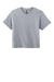 Next Level NL7610 Womens Boxy Short Sleeve Crewneck T-Shirt Heather Grey Flat Front