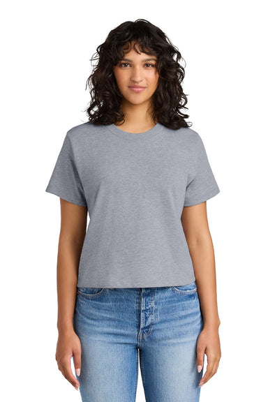 Next Level NL7610 Womens Boxy Short Sleeve Crewneck T-Shirt Heather Grey Model Front