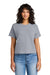 Next Level NL7610 Womens Boxy Short Sleeve Crewneck T-Shirt Heather Grey Model Front