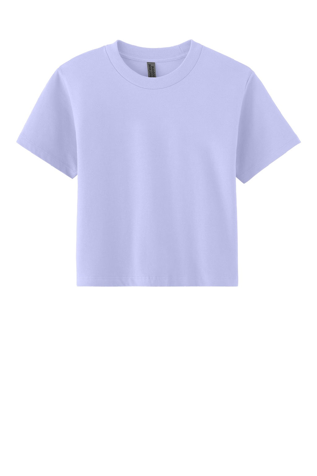 Next Level NL7610 Womens Boxy Short Sleeve Crewneck T-Shirt Lavender Purple Flat Front