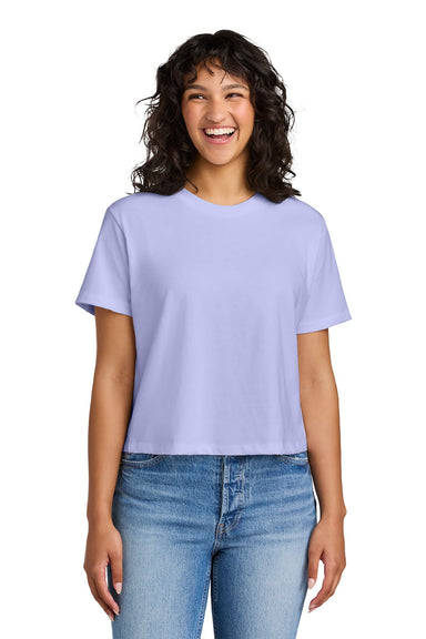 Next Level NL7610 Womens Boxy Short Sleeve Crewneck T-Shirt Lavender Purple Model Front