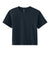 Next Level NL7610 Womens Boxy Short Sleeve Crewneck T-Shirt Midnight Navy Blue Flat Front