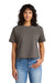 Next Level NL7610 Womens Boxy Short Sleeve Crewneck T-Shirt Shiitake Grey Model Front