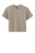Next Level NL7610 Womens Boxy Short Sleeve Crewneck T-Shirt Tan Flat Front