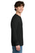 Next Level NL8211 Mens Ideal Thermal Long Sleeve T-Shirt Black Model Side