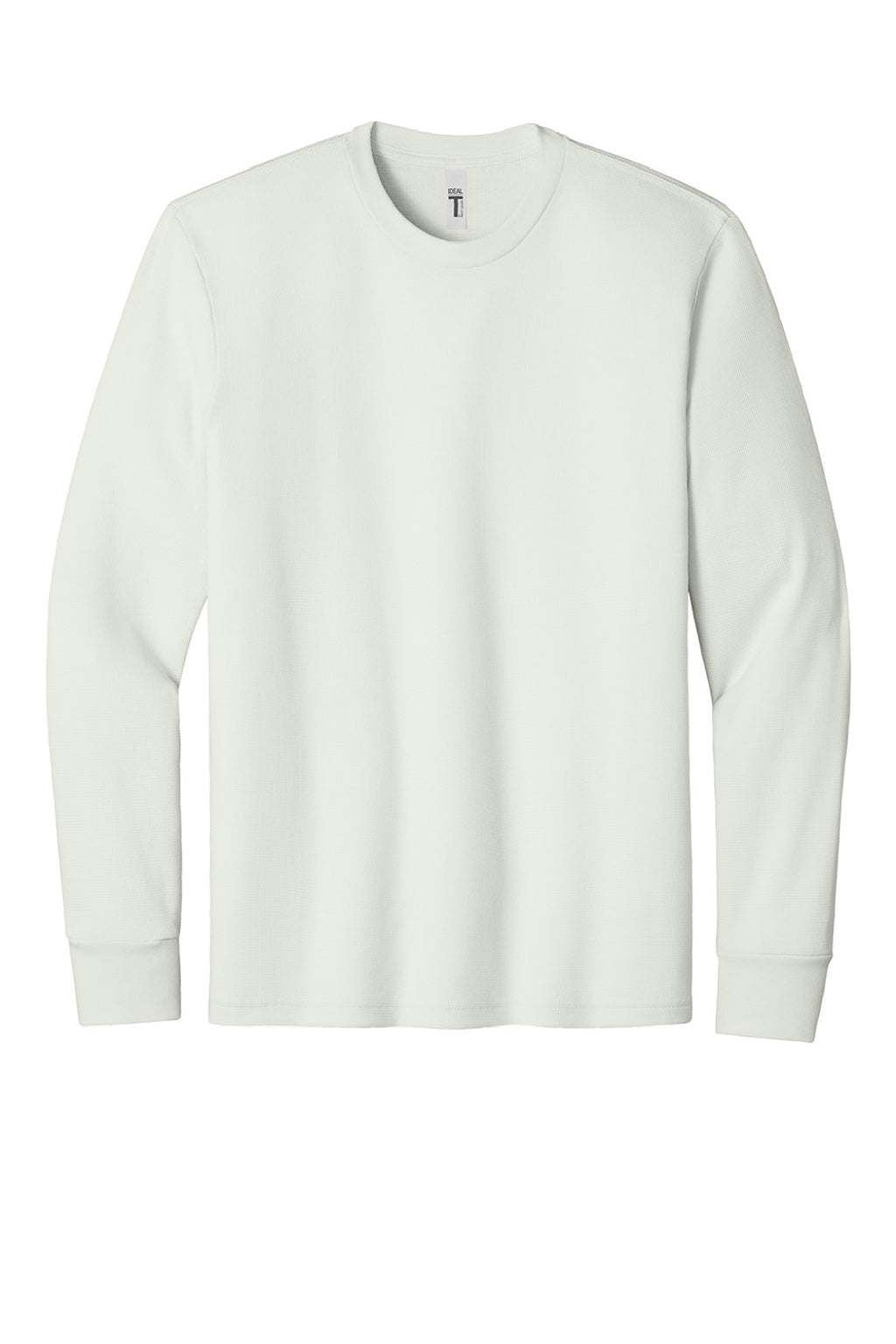 Next Level NL8211 Mens Ideal Thermal Long Sleeve T-Shirt Bone White Flat Front