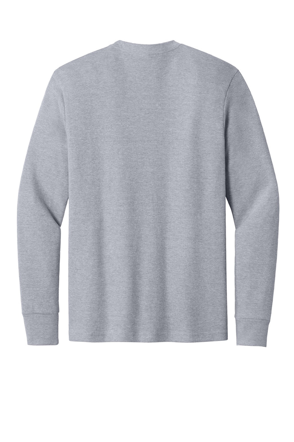 Next Level NL8211 Mens Ideal Thermal Long Sleeve T-Shirt Heather Grey Flat Back