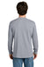 Next Level NL8211 Mens Ideal Thermal Long Sleeve T-Shirt Heather Grey Model Back