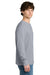 Next Level NL8211 Mens Ideal Thermal Long Sleeve T-Shirt Heather Grey Model Side