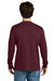 Next Level NL8211 Mens Ideal Thermal Long Sleeve T-Shirt Maroon Model Back