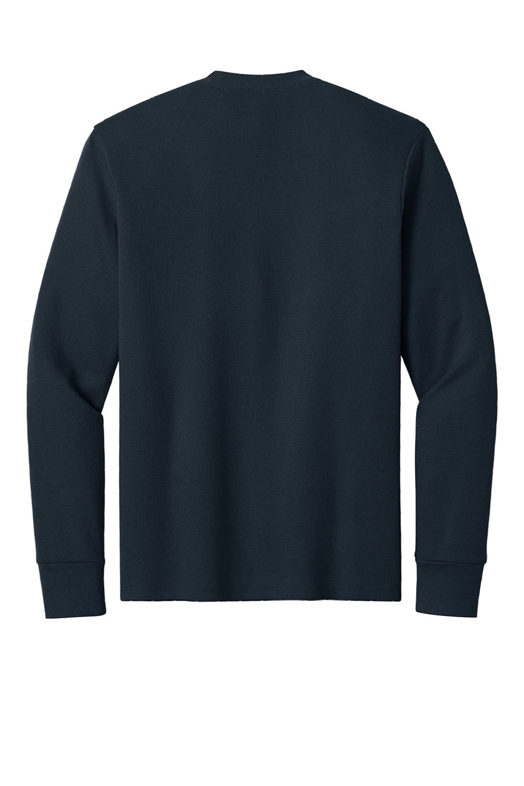 Next Level NL8211 Mens Ideal Thermal Long Sleeve T-Shirt Midnight Navy Blue Flat Back