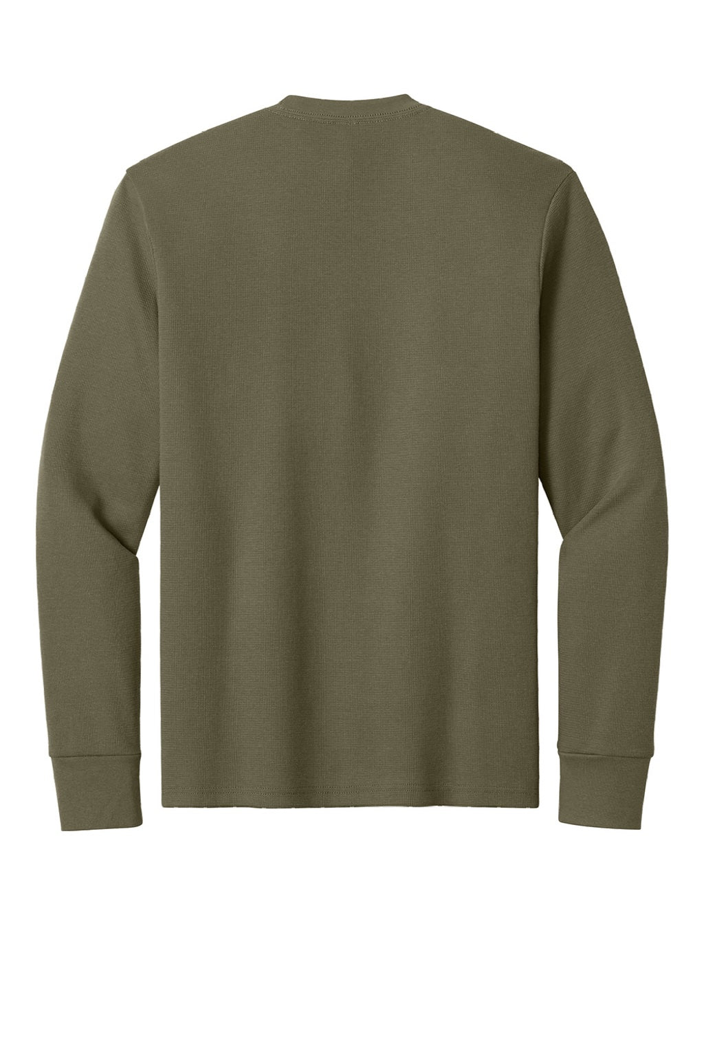 Next Level NL8211 Mens Ideal Thermal Long Sleeve T-Shirt Military Green Flat Back