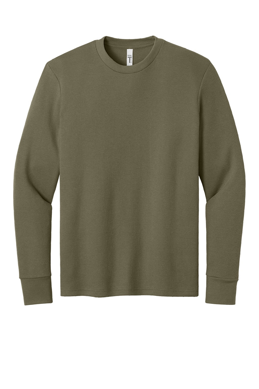 Next Level NL8211 Mens Ideal Thermal Long Sleeve T-Shirt Military Green Flat Front