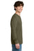 Next Level NL8211 Mens Ideal Thermal Long Sleeve T-Shirt Military Green Model Side