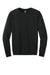 Next Level N9000/9000 Mens French Terry Long Sleeve Crewneck T-Shirt Black Flat Front