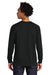 Next Level N9000/9000 Mens French Terry Long Sleeve Crewneck T-Shirt Black Model Back