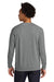 Next Level N9000/9000 Mens French Terry Long Sleeve Crewneck T-Shirt Heather Grey Model Back