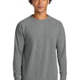 Next Level Mens French Terry Long Sleeve Crewneck T-Shirt - Heather Grey