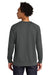 Next Level N9000/9000 Mens French Terry Long Sleeve Crewneck T-Shirt Heavy Metal Grey Model Back