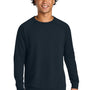 Next Level Mens French Terry Long Sleeve Crewneck T-Shirt - Midnight Navy Blue