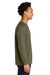 Next Level N9000/9000 Mens French Terry Long Sleeve Crewneck T-Shirt Military Green Model Side