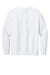 Next Level N9000/9000 Mens French Terry Long Sleeve Crewneck T-Shirt White Flat Back