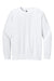 Next Level N9000/9000 Mens French Terry Long Sleeve Crewneck T-Shirt White Flat Front
