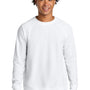 Next Level Mens French Terry Long Sleeve Crewneck T-Shirt - White