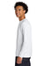Next Level N9000/9000 Mens French Terry Long Sleeve Crewneck T-Shirt White Model Side