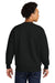 Next Level NL9007 Mens Crewneck Sweatshirt Black Model Back