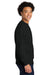 Next Level NL9007 Mens Crewneck Sweatshirt Black Model Side