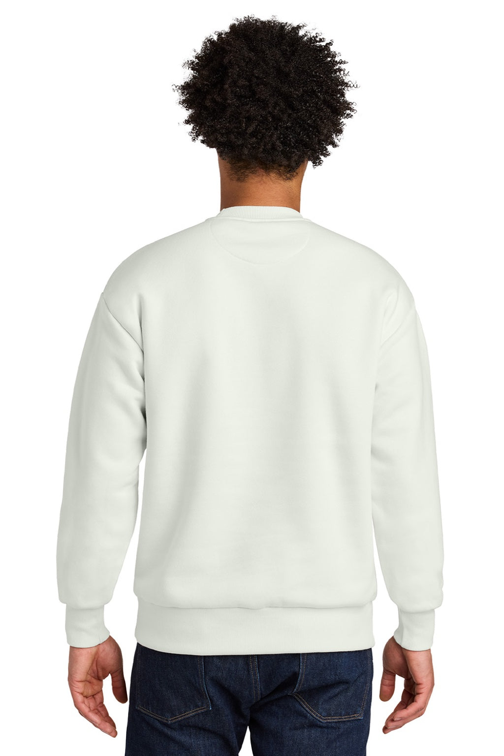Next Level NL9007 Mens Crewneck Sweatshirt Bone Model Back
