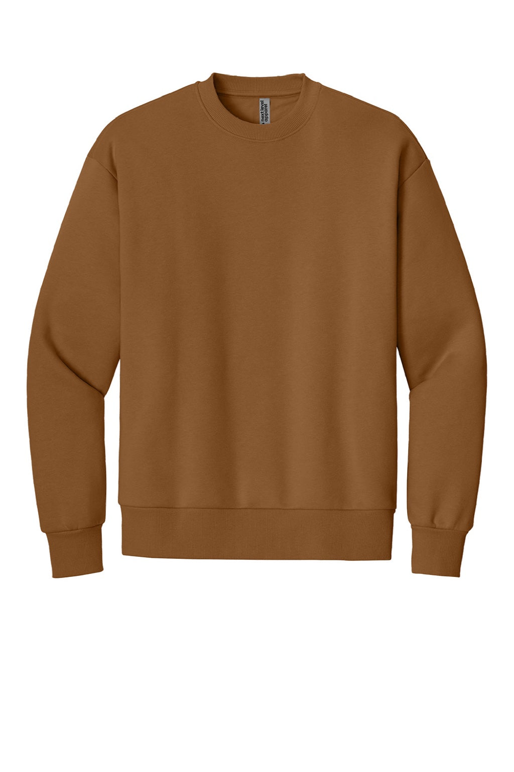 Next Level NL9007 Mens Crewneck Sweatshirt Clay Flat Front