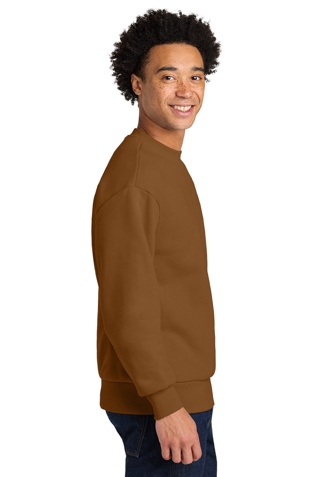 Next Level NL9007 Mens Crewneck Sweatshirt Clay Model Side