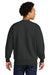 Next Level NL9007 Mens Crewneck Sweatshirt Graphite Black Model Back