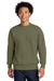 Next Level NL9007 Mens Crewneck Sweatshirt Light Olive Green Model Front