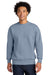 Next Level NL9007 Mens Crewneck Sweatshirt Stonewashed Denim Blue Model Front