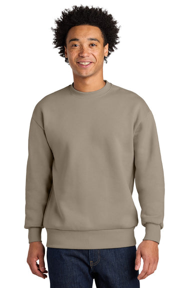 Next Level NL9007 Mens Crewneck Sweatshirt Tan Model Front