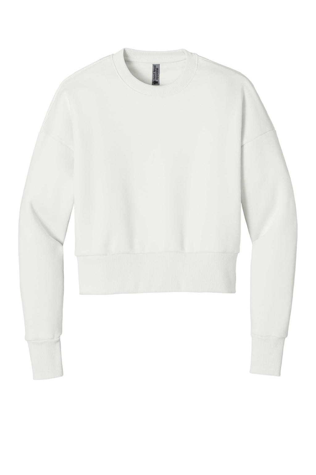 Next Level NL9087 Womens Crewneck Sweatshirt Bone Flat Front