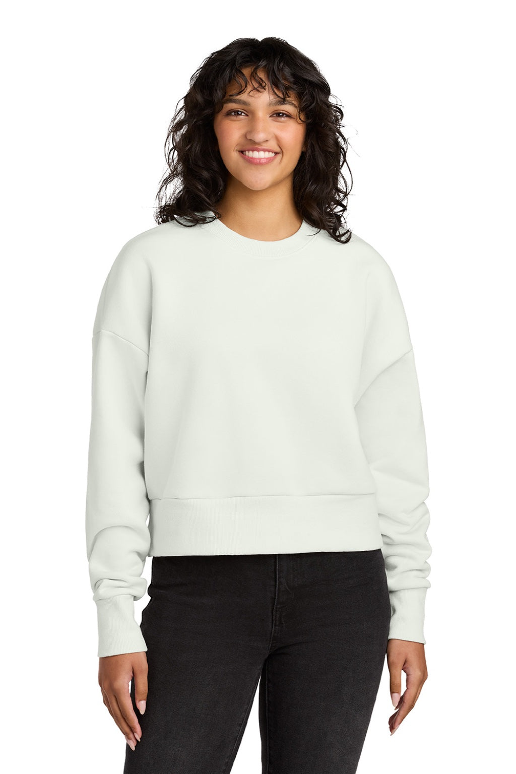 Next Level NL9087 Womens Crewneck Sweatshirt Bone Model Front