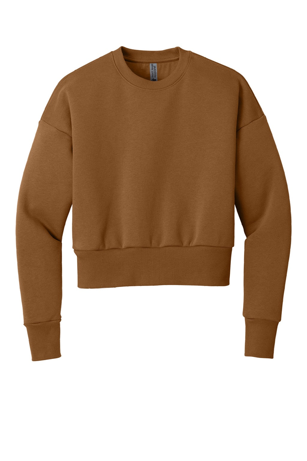 Next Level NL9087 Womens Crewneck Sweatshirt Clay Flat Front