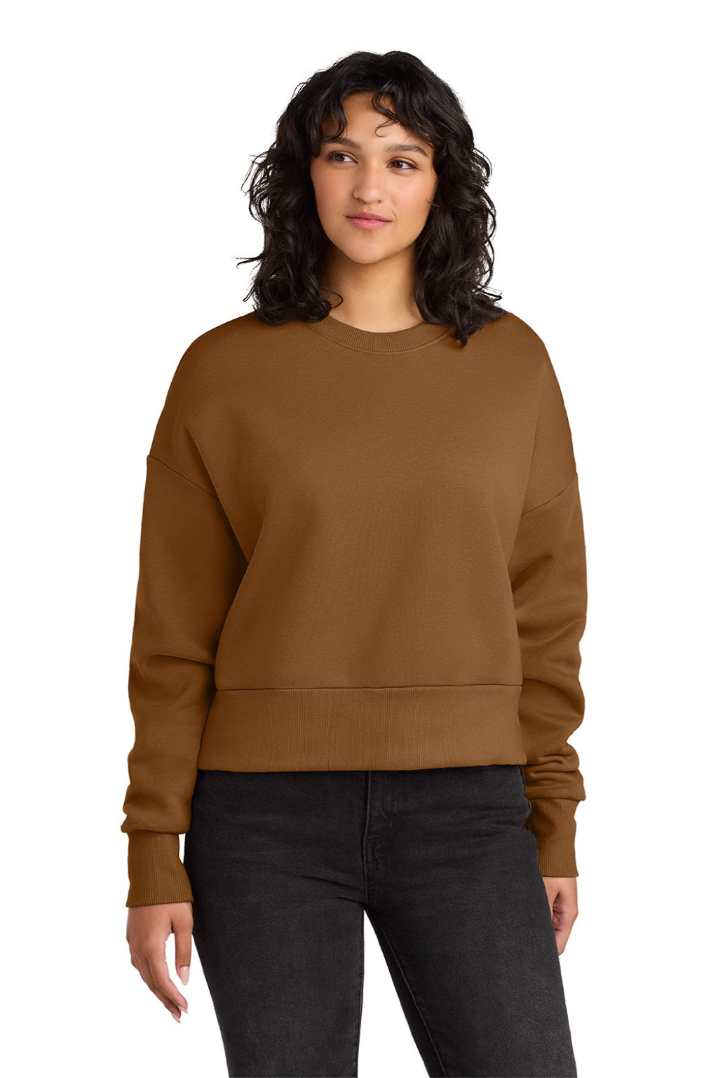 Next Level NL9087 Womens Crewneck Sweatshirt Clay Model Front