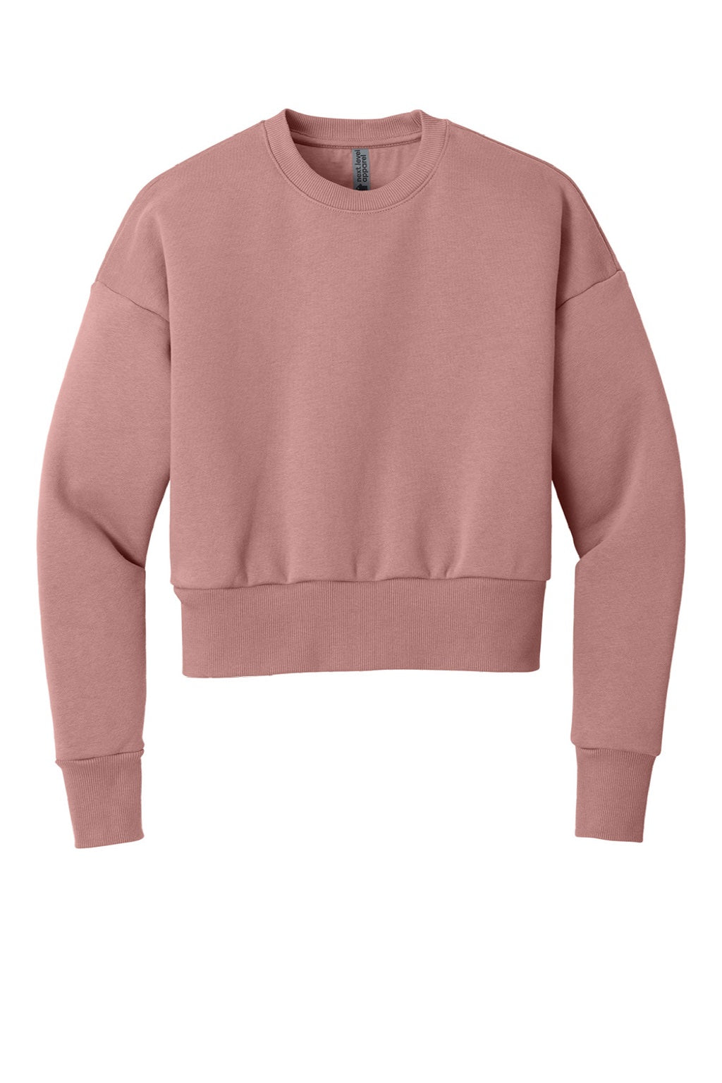 Next Level NL9087 Womens Crewneck Sweatshirt Desert Pink Flat Front