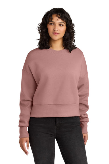 Next Level NL9087 Womens Crewneck Sweatshirt Desert Pink Model Front