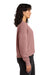 Next Level NL9087 Womens Crewneck Sweatshirt Desert Pink Model Side